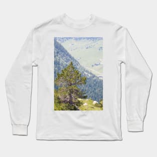 Lonely Pine Tree Long Sleeve T-Shirt